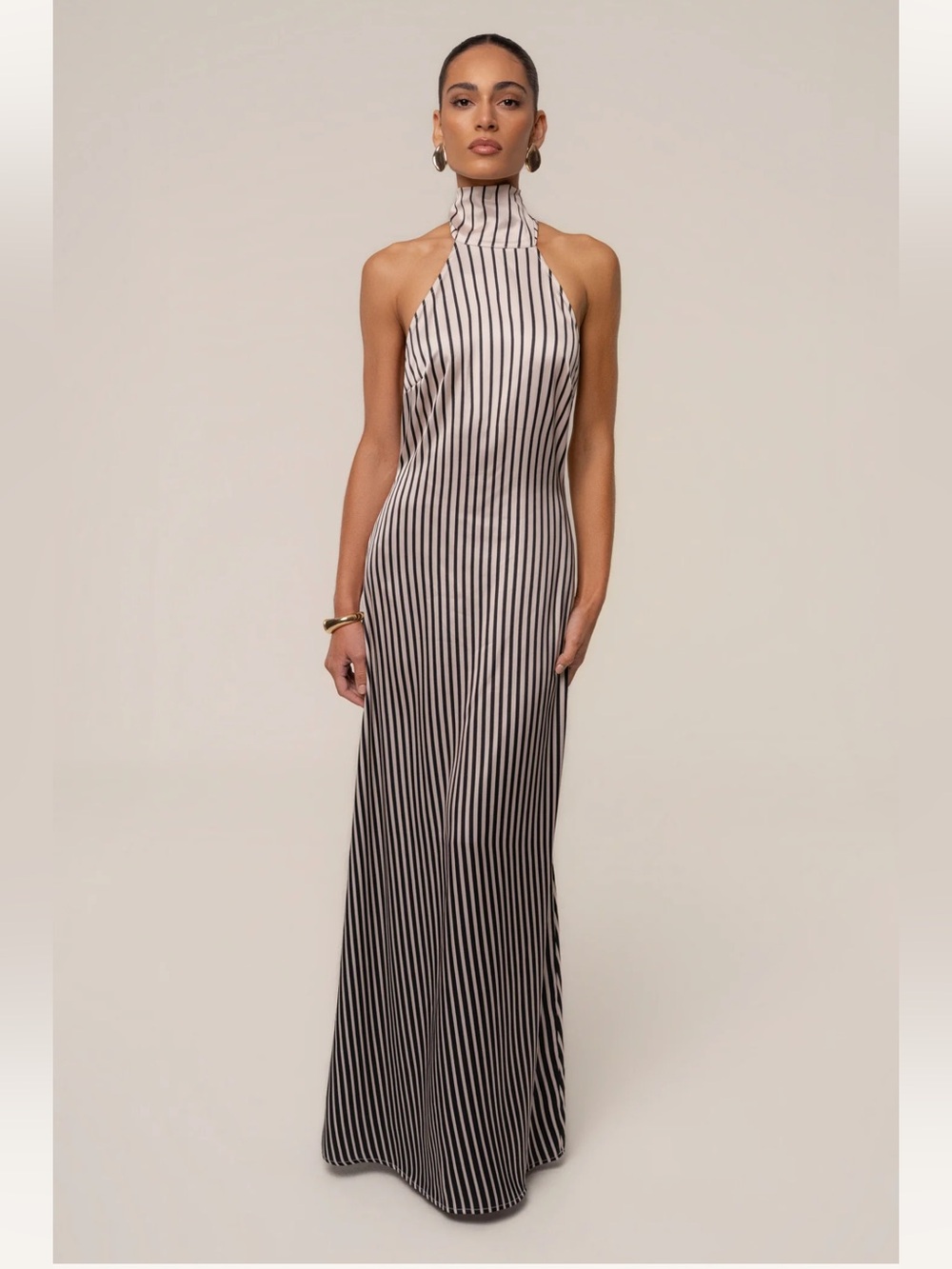Jluxlabel Ivory Gleam Striped Maxi Dress